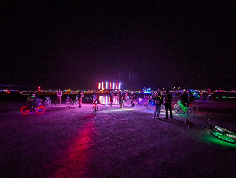 Popstar LED interactive art installation at Burning Man 2023