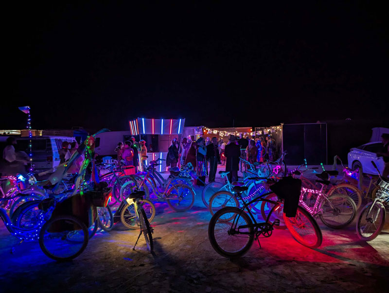 Popstar LED interactive art installation at Burning Man 2023